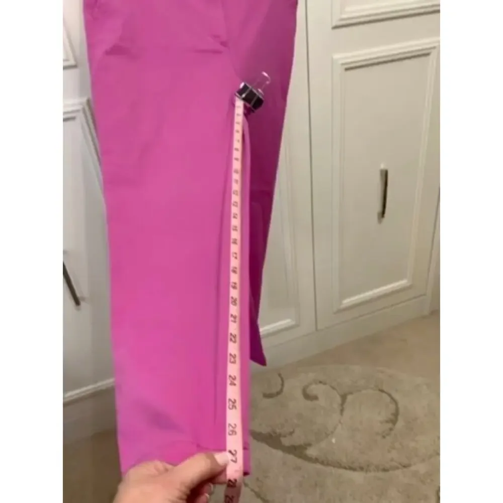 Talbots Women's Cropped Pants Size 14 Fuchsia Pink Straight Leg‎